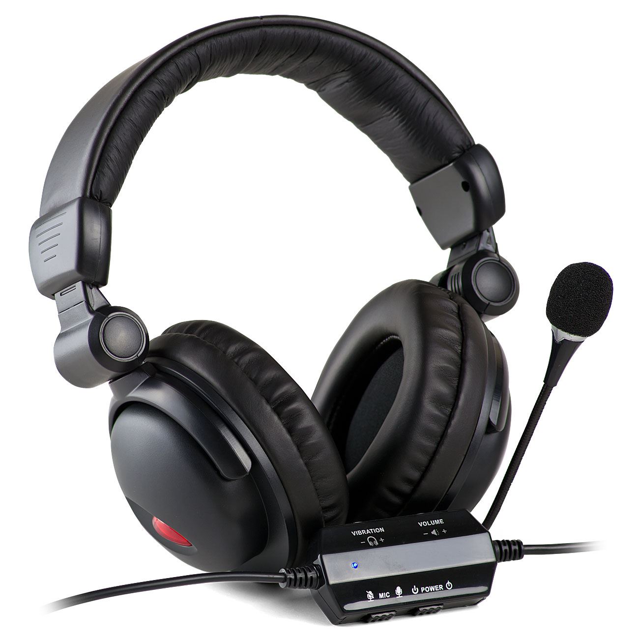 Gamekraft P17 Vibration Gaming Headset Vibrating Headphones for PC