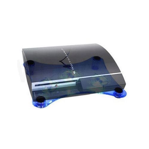 Gamekraft Blue LED Horizontal Cooler Cooling Stand for PS3, PS3 Slim