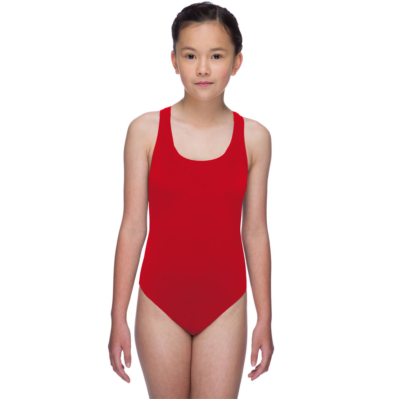 Maru Girls Solid Pacer Swimsuit Swimming Lesson Costume Swimwear Ages 4