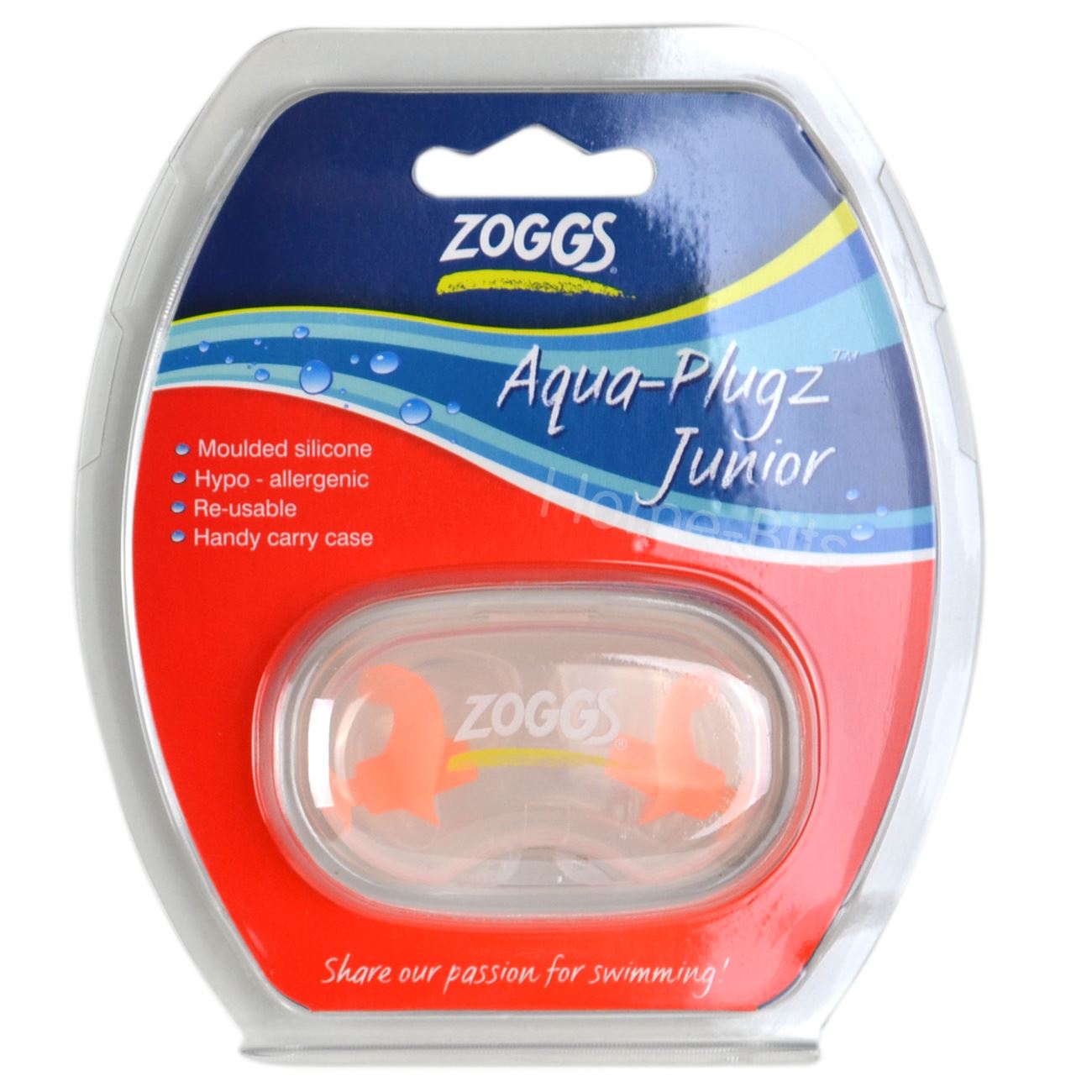 Zoggs Aqua Plugz Junior Swimming Ear Plugs Kids Childrens Age 614 eBay