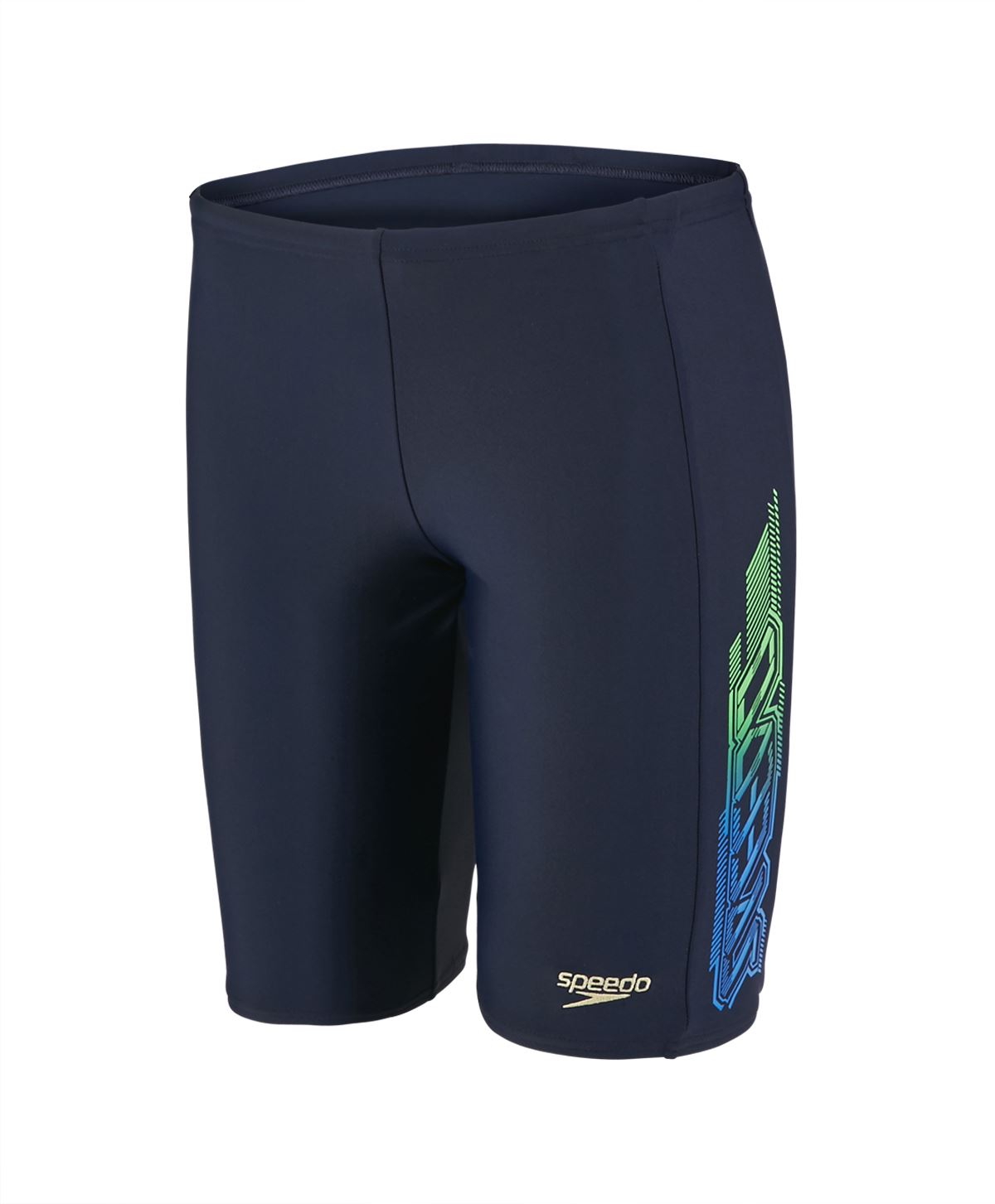 Speedo Logo Panel Junior Jammer Boys Swimming Shorts Tight Swim Trunks