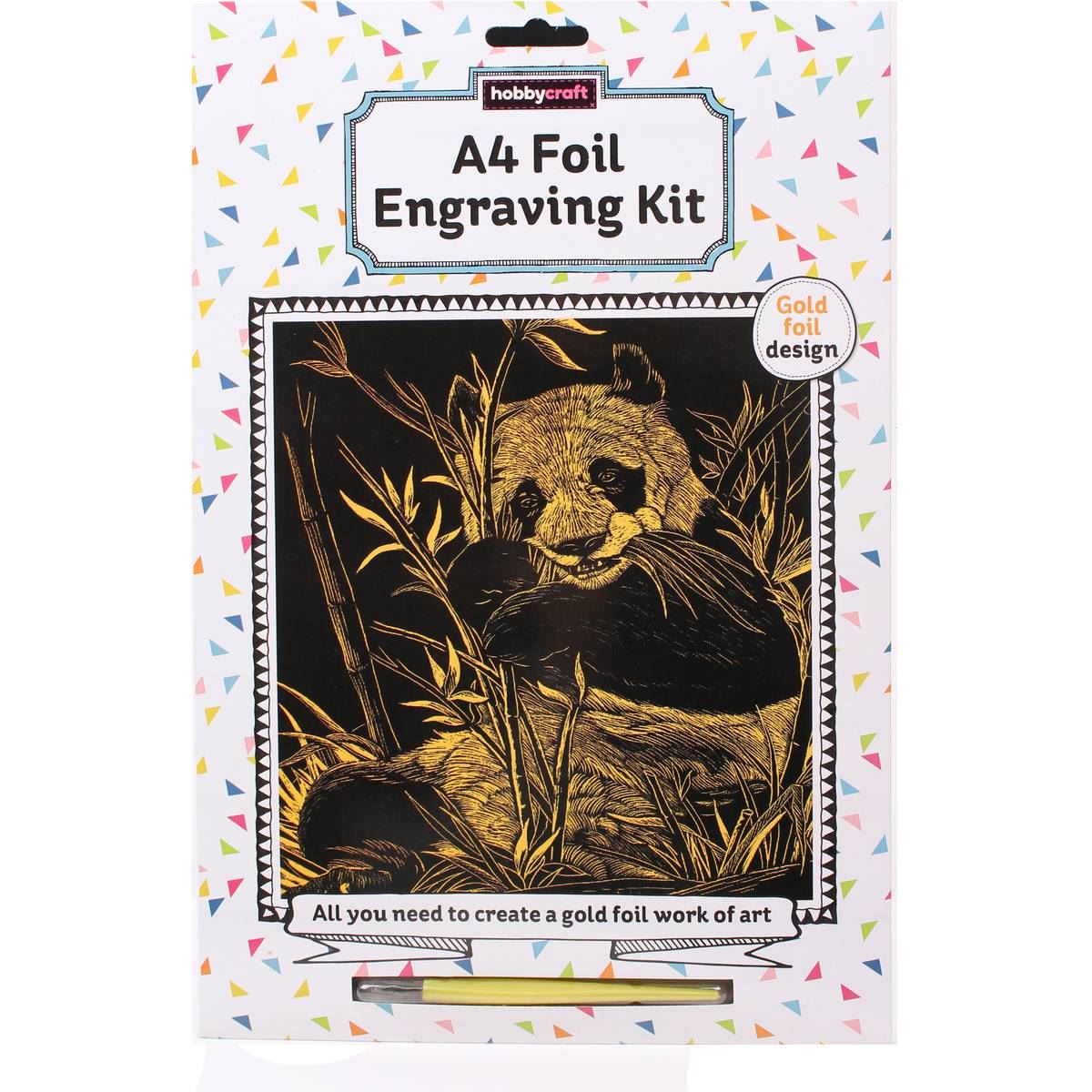 Hobbycraft Different Designs Gold Foil Art Engraving Scraper Tool Kids