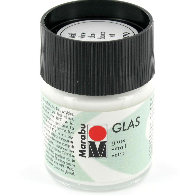 Marabu Glas Paint 50 ml Different Colours Enamel Waterproof Gloss Craft Art - Picture 24 of 27