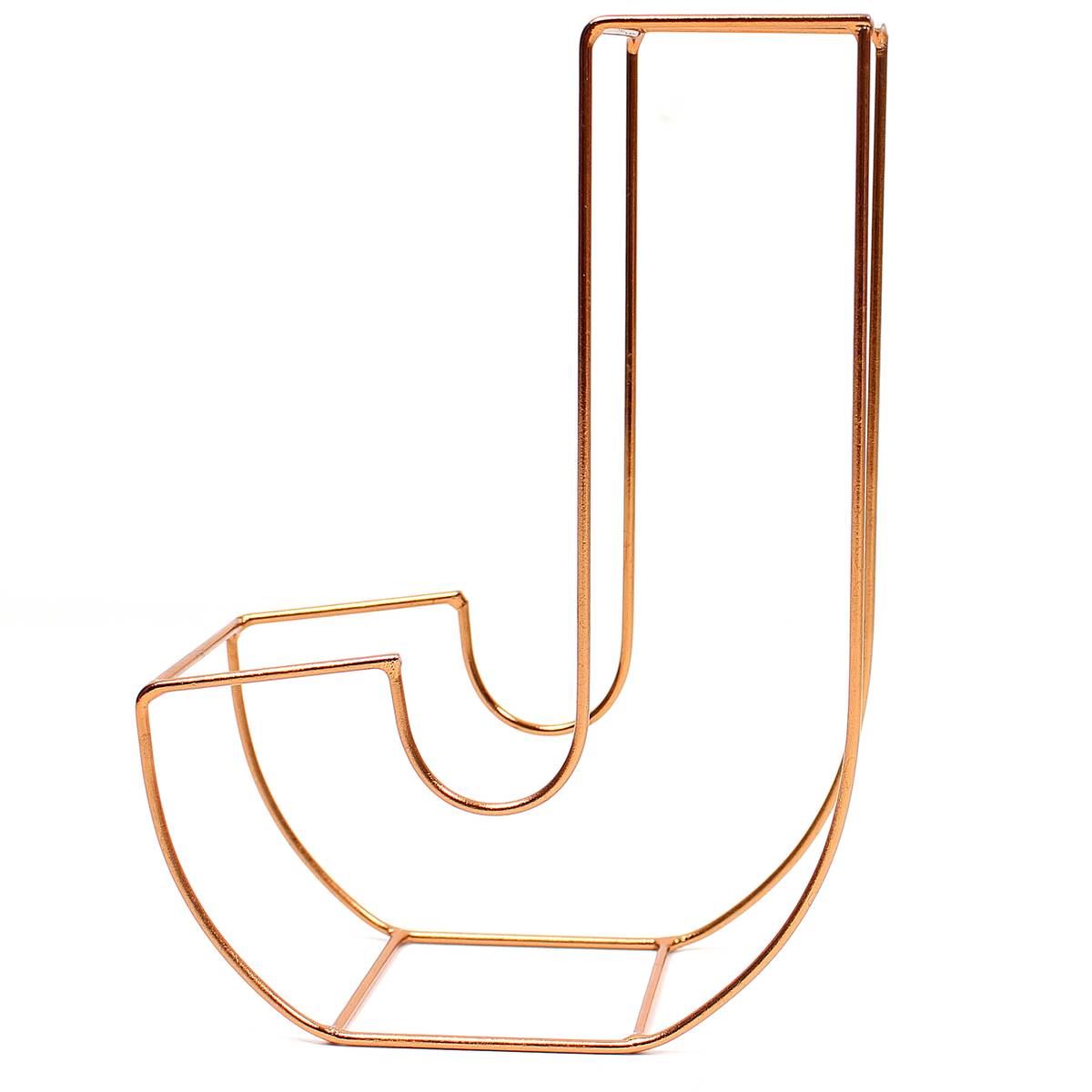 Hobbycraft Copper Wire Letter J 15 cm Alphabet 3D Wedding Decoration