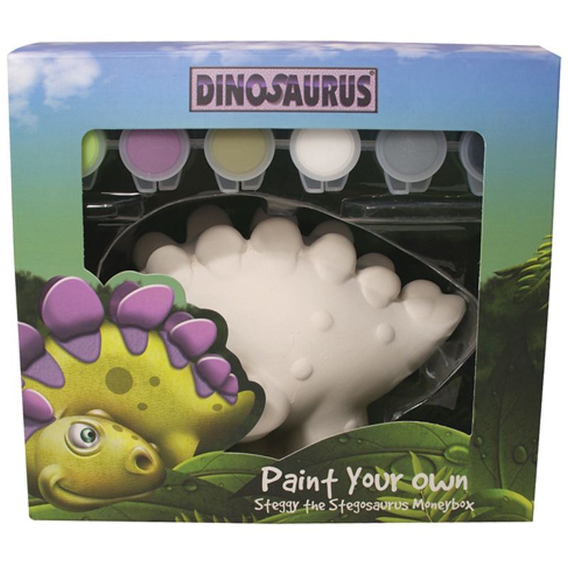 Hobbycraft Paint Your Own Dinosaur Ceramic Money Box Assorted Shapes