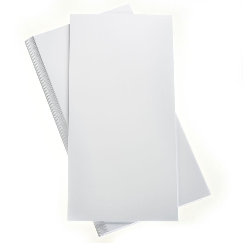 Hobbycraft Blank Card Inserts 6 x 6 Inch 50 Pack White Ivory Wedding