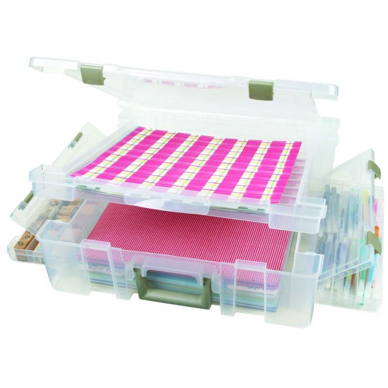 Flambeau Artbin Super Satchel Deluxe Open Plastic Box Storage Container
