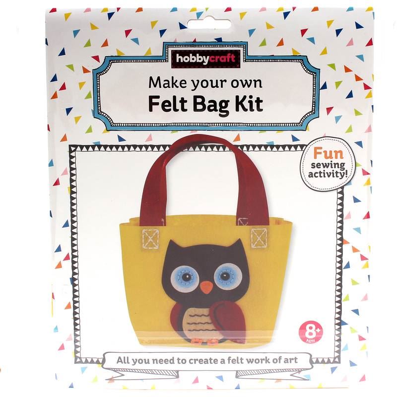 Hobbycraft Make Your Own Felt Shopping Bag Kit Sewing Assorted Designs