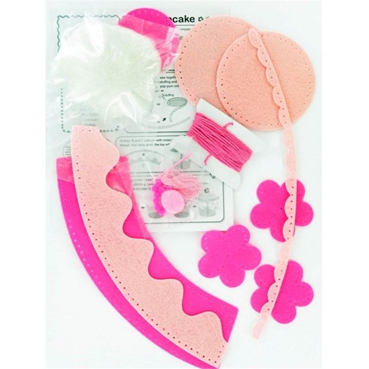 Hobbycraft Sew A Cupcake Kit Different Colours Felt Shapes Childrens