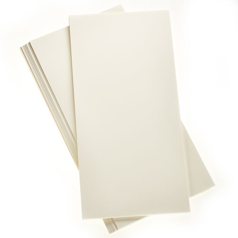 Hobbycraft Blank Card Inserts 6 x 6 Inch 50 Pack White Ivory Wedding