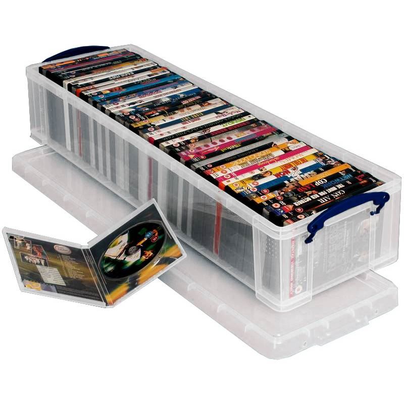 Wrapping Paper Box Clear 22 Litres Storage Clip Lock Container Really