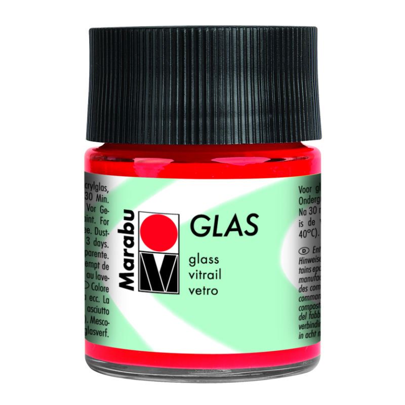 Marabu Glas Paint 50 ml Different Colours Enamel Waterproof Gloss Craft Art - Picture 7 of 27