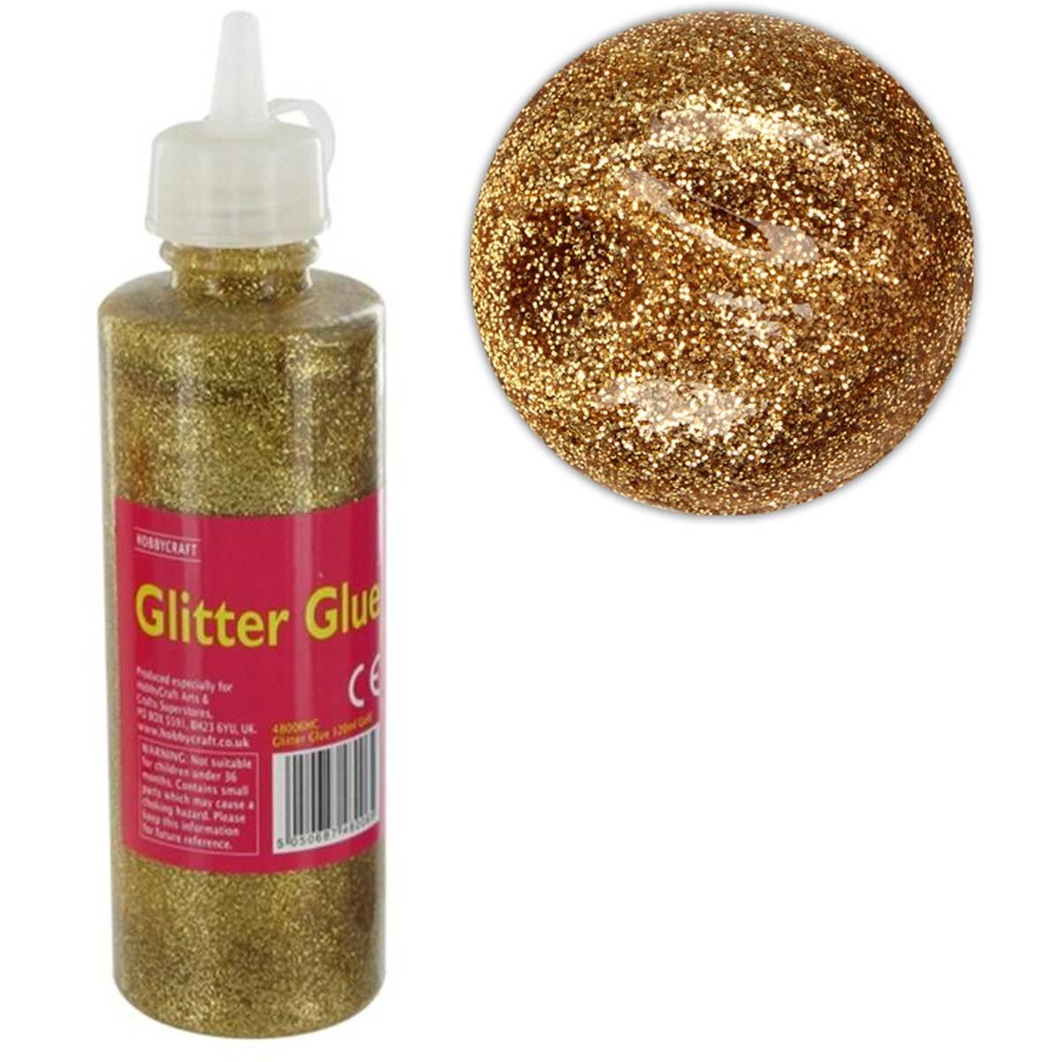 Hobbycraft Different Colours Glitter Glue 120 ml Childrens Craft