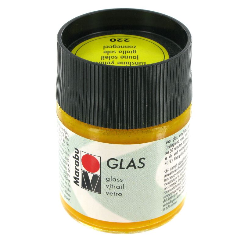 Marabu Glas Paint 50 ml Different Colours Enamel Waterproof Gloss Craft Art - Picture 26 of 27