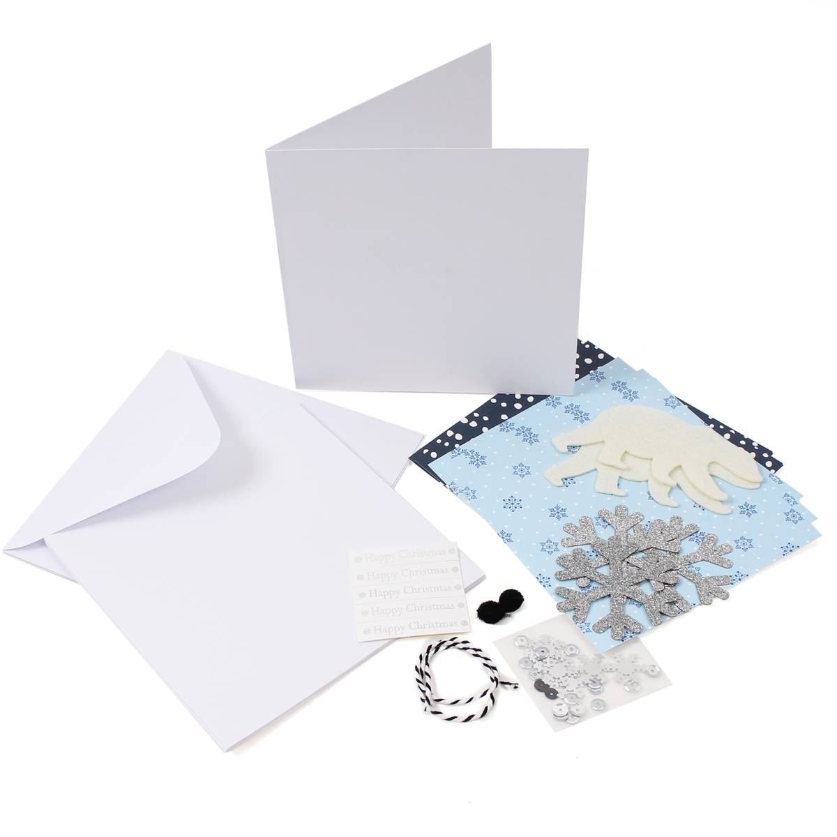 Hobbycraft Christmas Card Making Kit Assorted Designs Papercraft