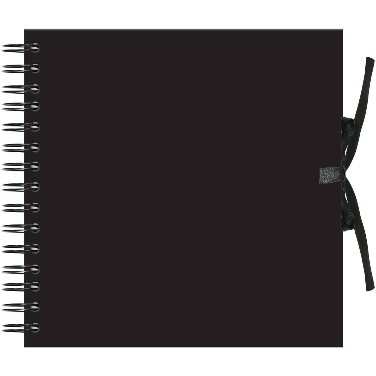 Hobbycraft Spiral Bound Black Scrapbook 12 x 12 Inch Album Memory Photo
