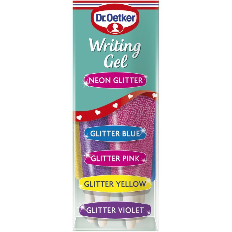 Dr Oetker Writing Gel Icing Bright Or Glitter Neon Cake ...