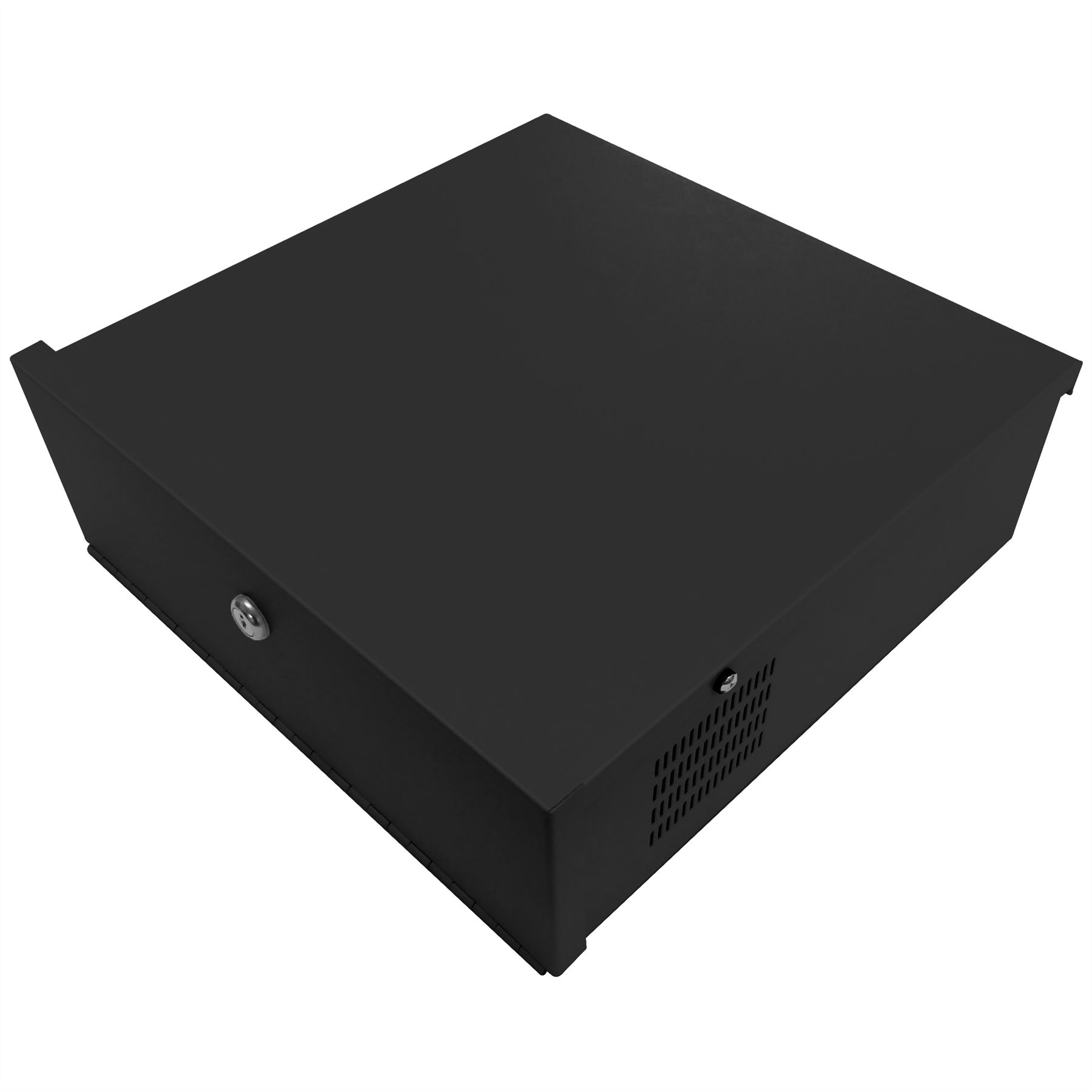 MaxxOne CCTV DVR Metal Safe Security Lock Box Extra Small Medium Black