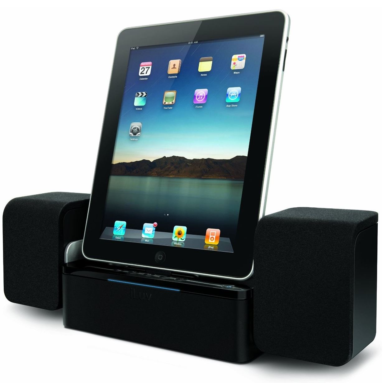 iLuv IMM747 Audio Cube Docking Station Speaker System Charging iPhone