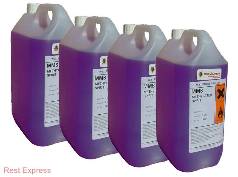 Methylated Spirits / Meths 20 Litres (4 x 5 Litres) eBay