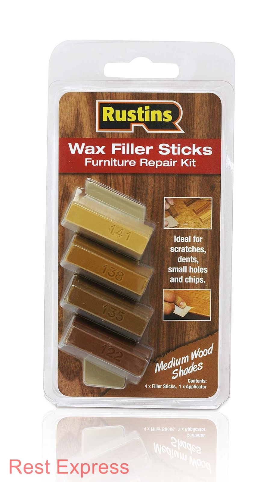 rustins wax filler sticks pack of 4 repair marks scratches dents in wood rustins wax filler sticks pack of 4 repair marks scratches dents in wood
