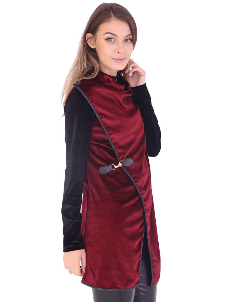 WOMEN’S NEW UNIQUE BUTTON LOBSTER CLASP LONG ASYMMETRIC VELVET JACKET ONE SIZE eBay
