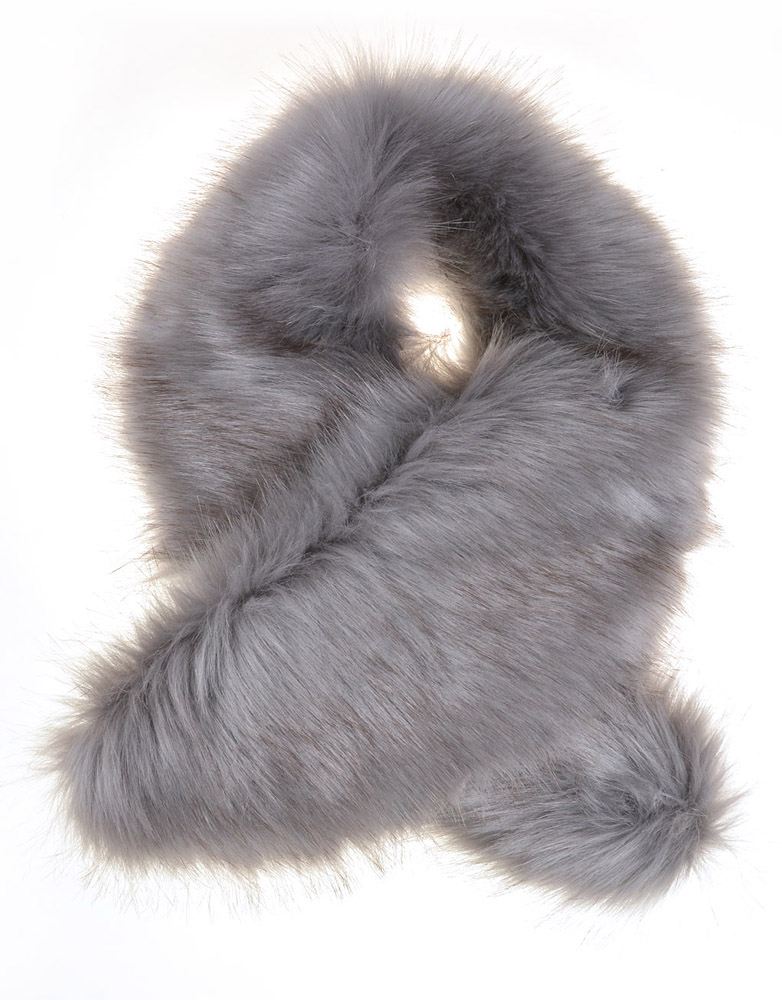 NEW WOMENS NECK SHOULDER WARMER FAUX FUR WINTER LAYER TIPPET STOLE