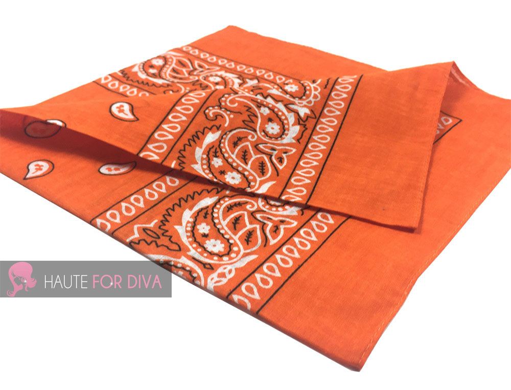 UNISEX PAISLEY SKULL COTTON BANDANA BIKER COWBOY NECKERCHIEF HEAD WRIST 