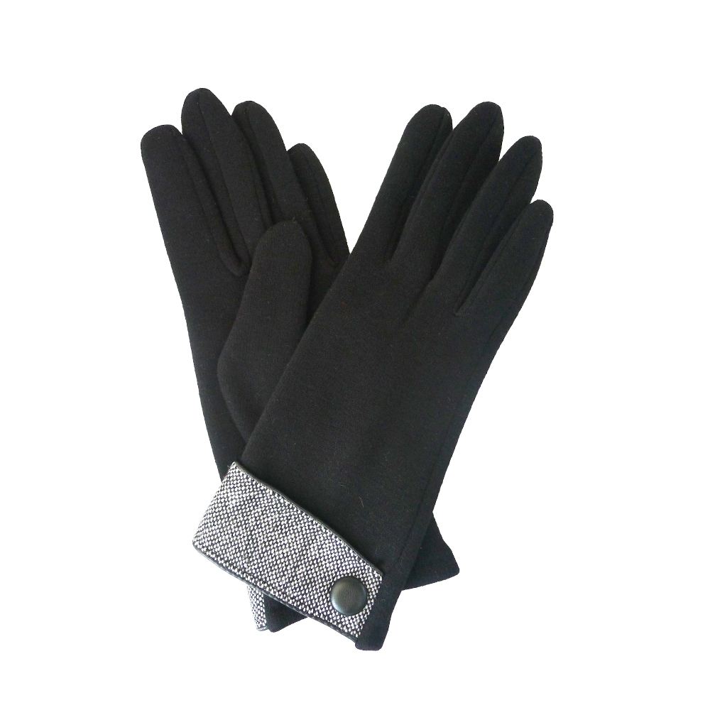 WOMENS NEW BUTTONS TWEET CUFF ELEGANT WARM WOLL WINTER EVENING GLOVES