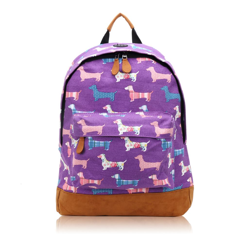 new everyday canvas dog printed backpack school college new everyday canvas dog printed backpack school college