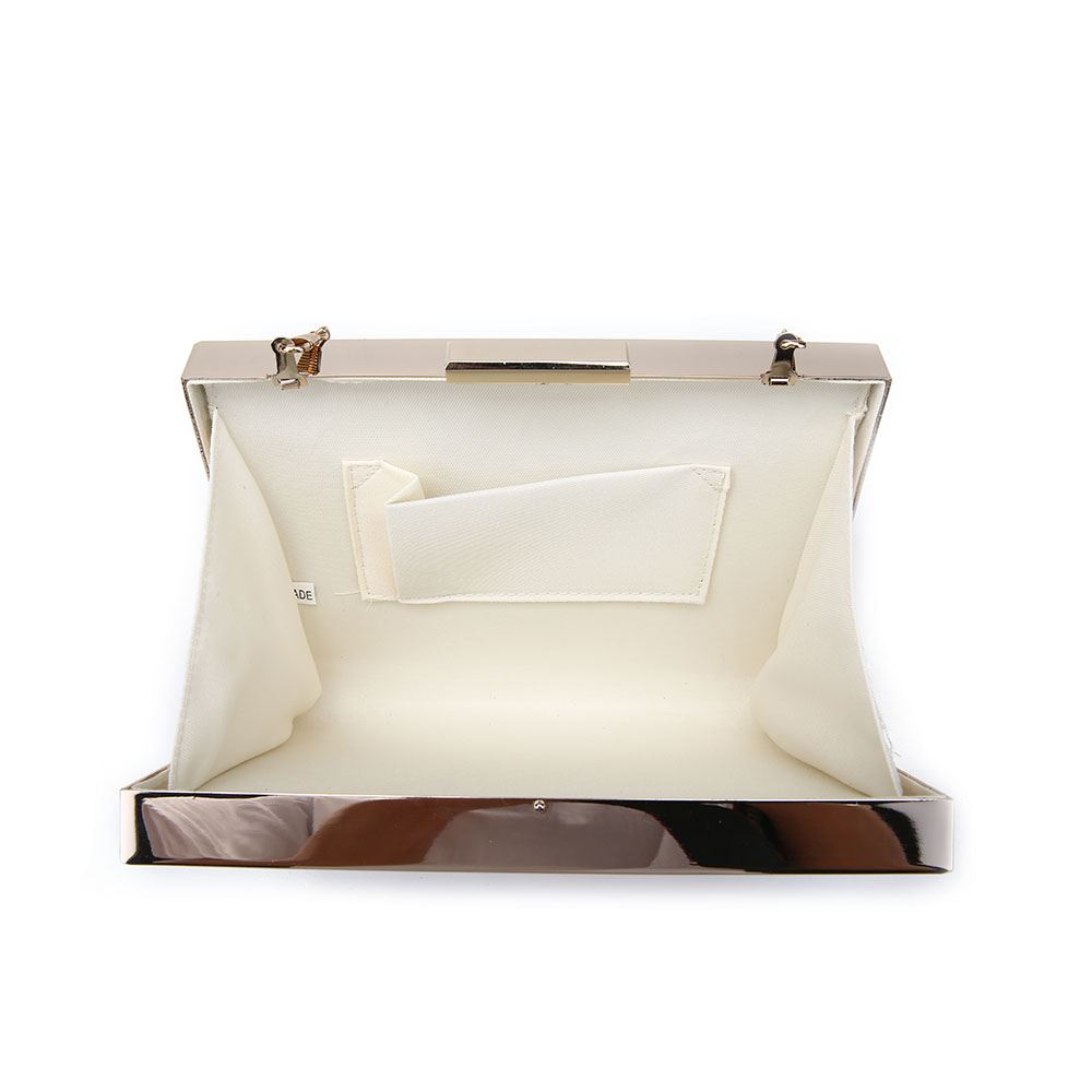 WOMENS NEW GLITTER FAUX LEATHER FRAME BOX HARD COMPACT CLUTCH BAG PURSE