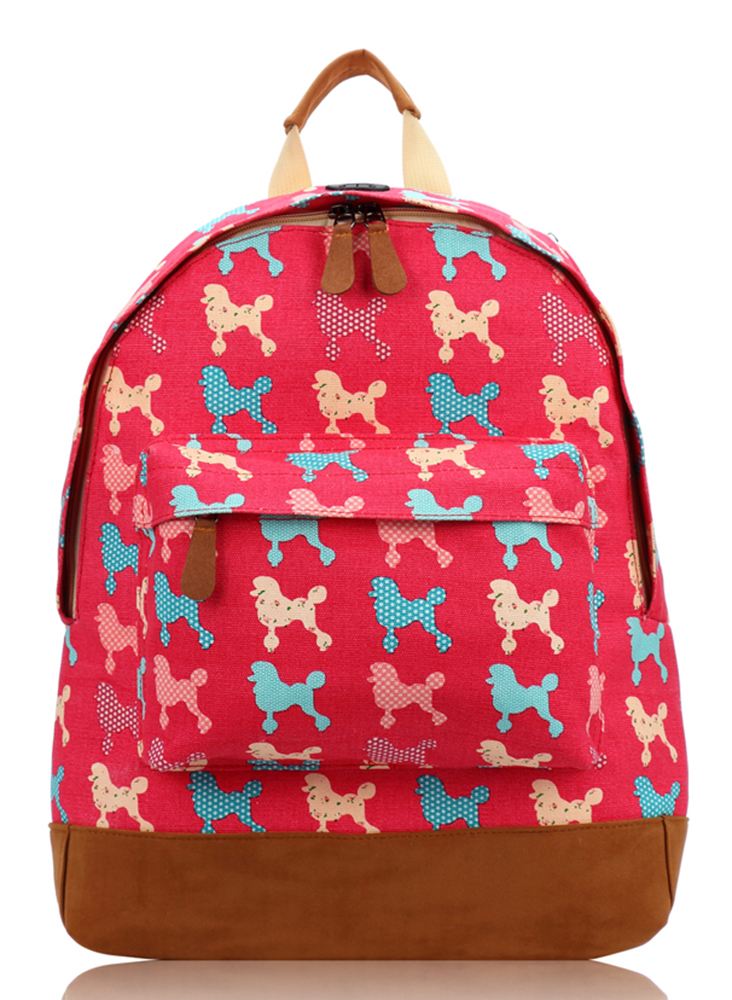 new everyday canvas dog printed backpack school college new everyday canvas dog printed backpack school college