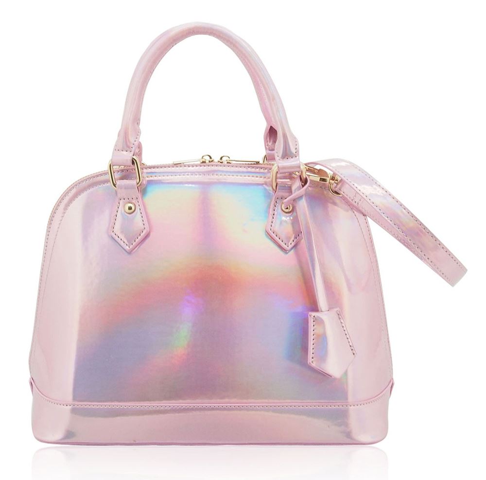 designer holographic purse