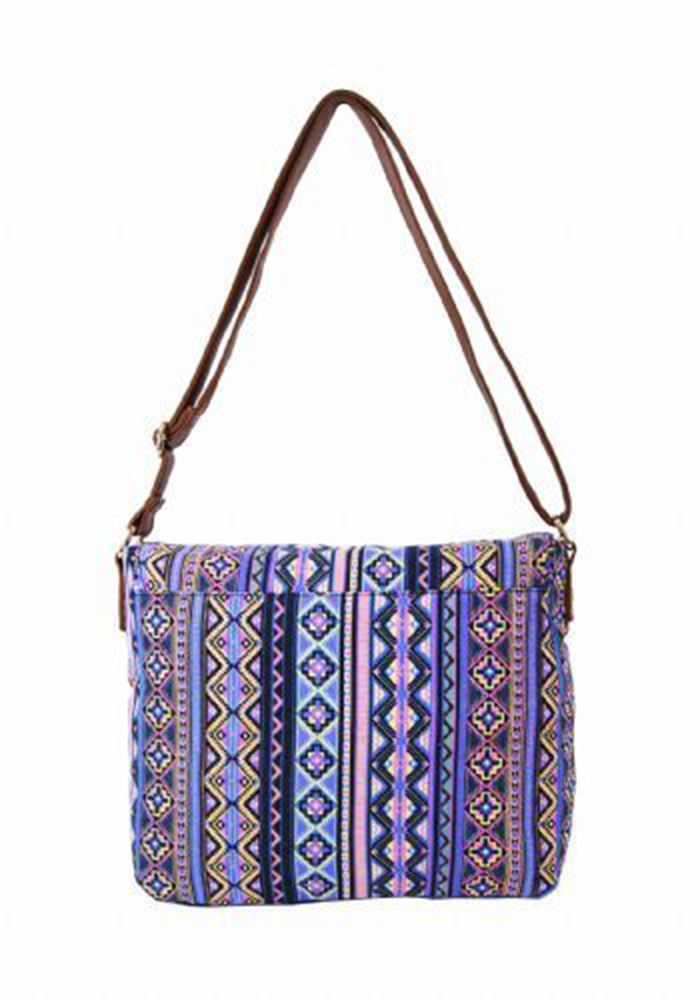 NEW WOMENS CANVAS AZTEC FLORAL HOLIDAY COLLEGE SCHOOL TRAVEL LAPTOP SATCHEL BAG