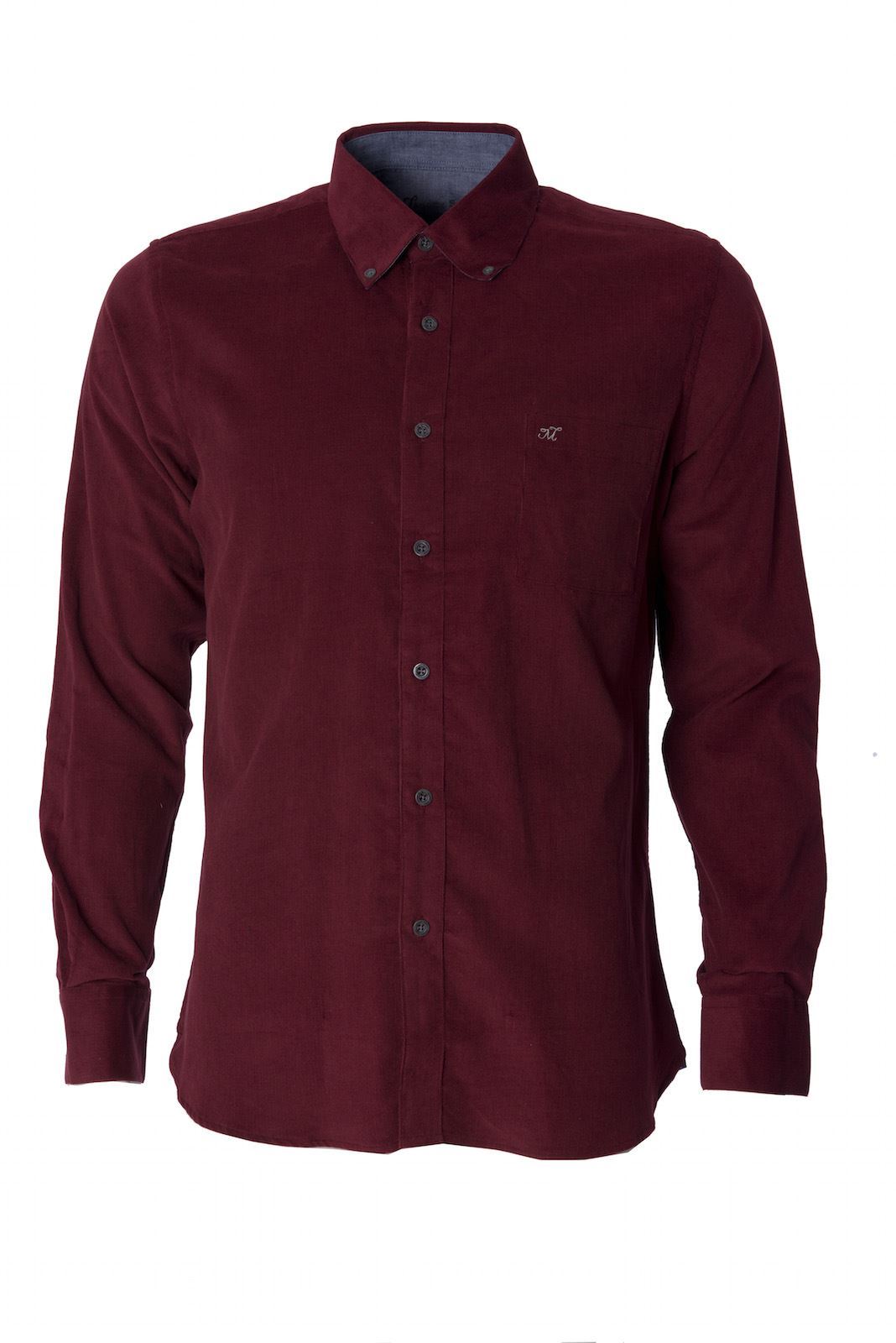 Mens Corduroy Shirt Maddox Street Classic Long Sleeve Button Down