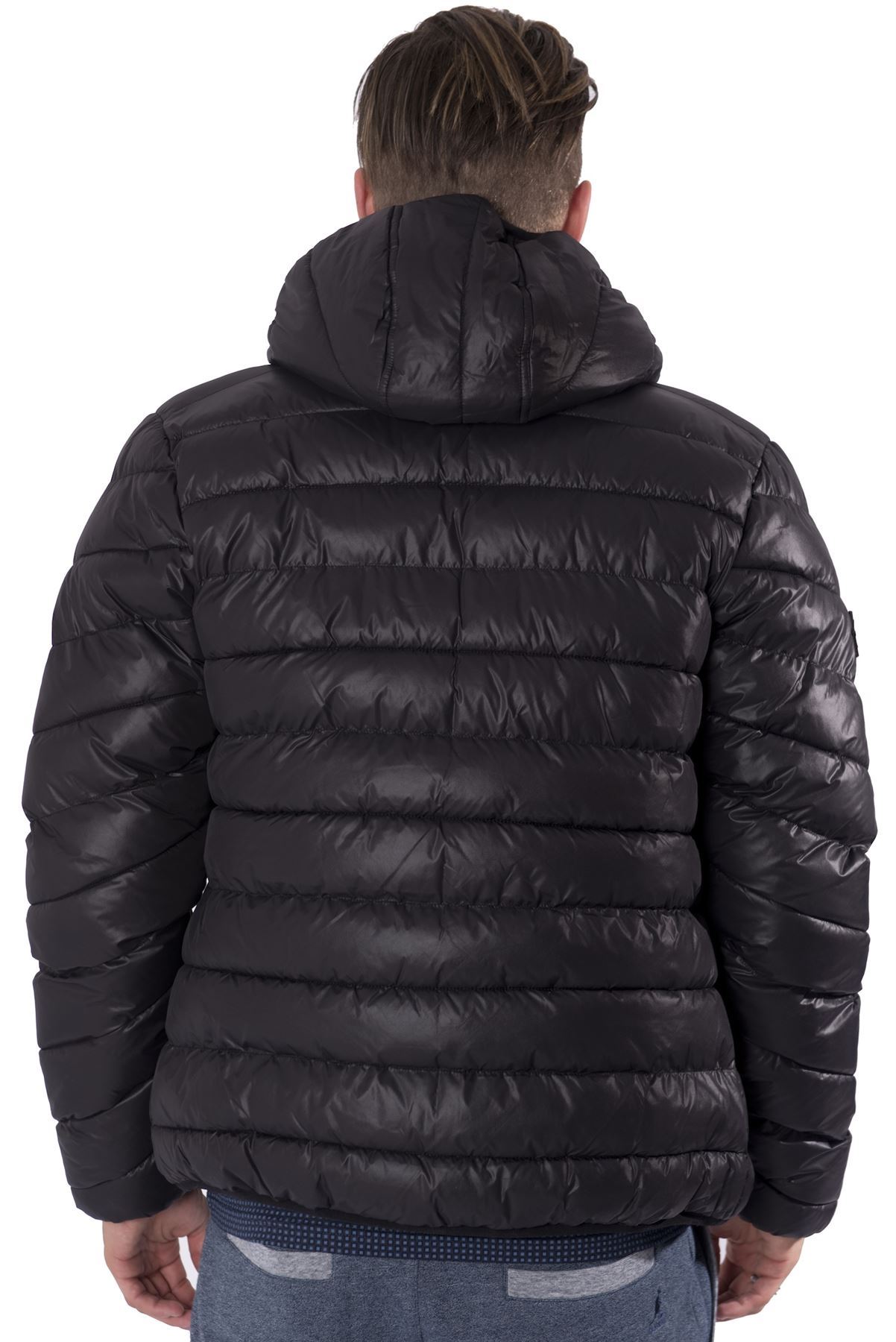 Kangol Mens Quilted Puffer Zip up Jacket Streetwear Hooded