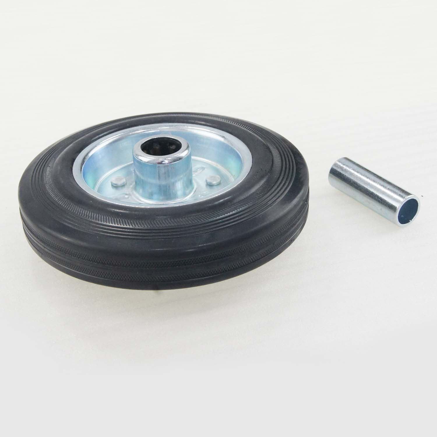 6" 8" Heavy Duty Black Rubber Trolley Replacement Wheel eBay