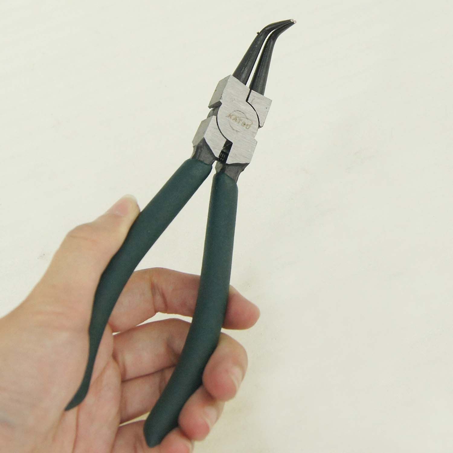 4157104 Circlip Snap Ring Plier Internal External Bent Straight 7" eBay