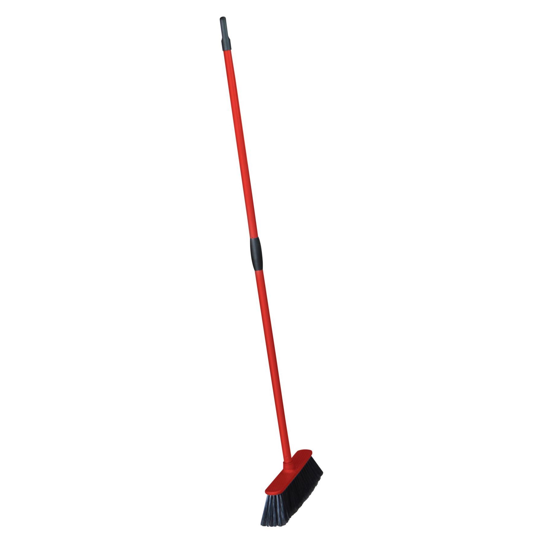Red Soft Bristle Household Broom 129cm (h) with a 32cm broom head eBay