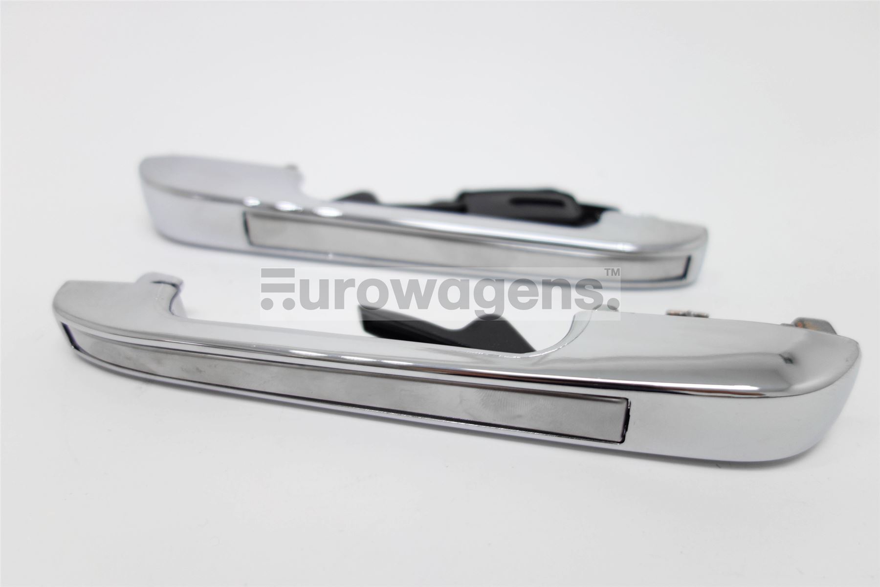 Chrome door handles set left right no lock VW Golf MK1 MK2 3 Door eBay