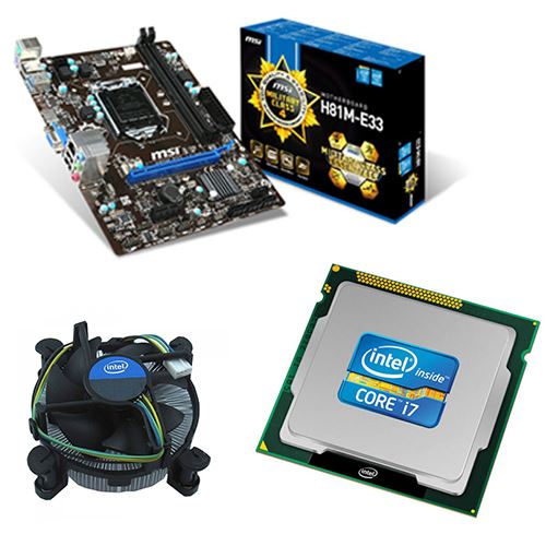 INTEL i7 4790 Quad Core 3.6Ghz CPU & MSI H81ME33 Motherboard Bundle