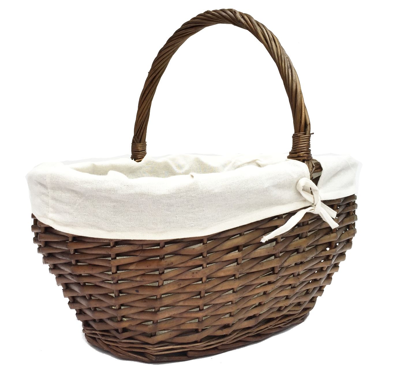 Strong Oval Wicker Garden Trug Basket Flower Harvest Log Fruit With