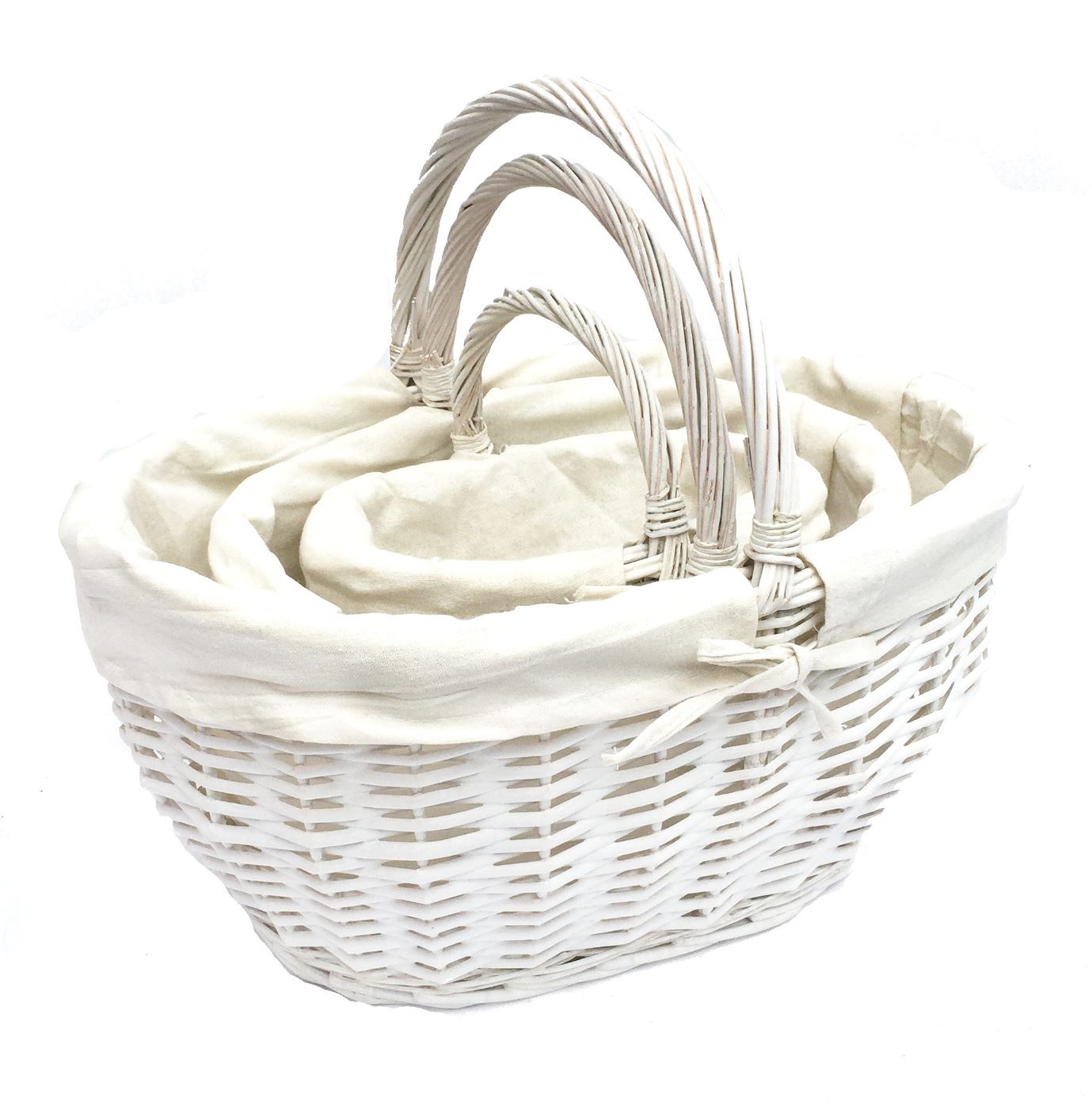 Strong Oval Wicker Garden Trug Basket Flower Harvest Log Fruit With