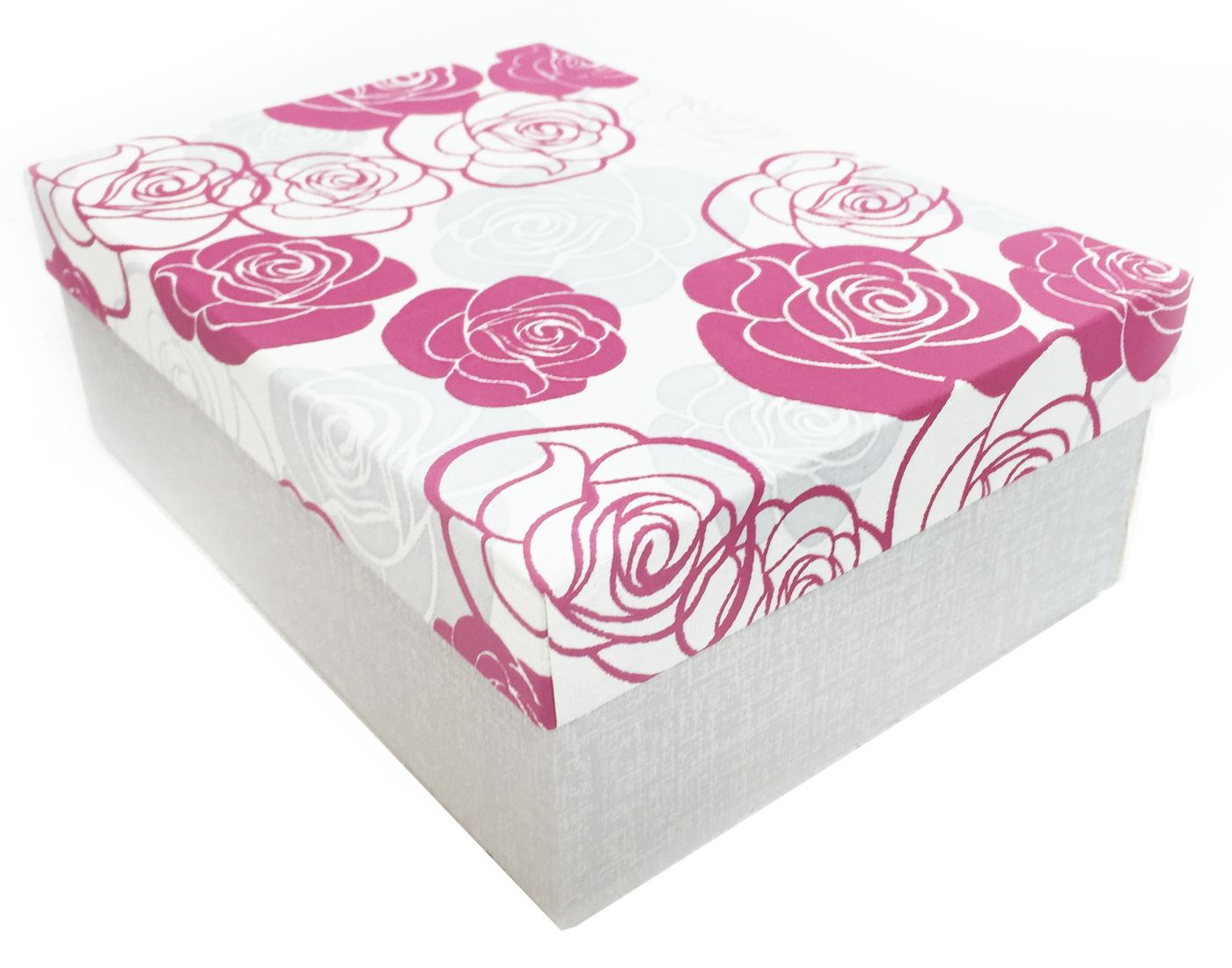 Purple Rose Flower Rectangle Hard Cardboard Craft Storage Xmas Brithday Gift Box eBay