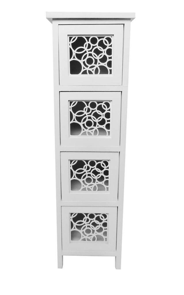 Assembled Slim Narrow Wide Hallway Bedside Table Chest of Drawers Unit Cabinet - Picture 5 of 14