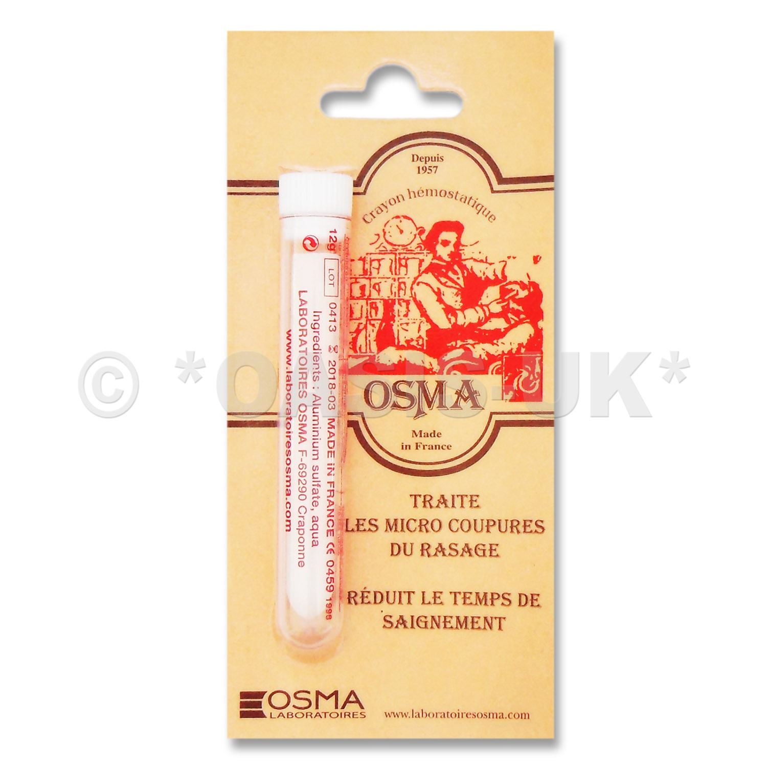 Osma Hemo Stop Alum Based Styptic Pencil 12G eBay