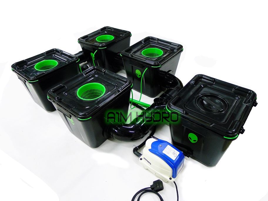 ALIEN 4 POT RDWC PRO PREMIUM SYSTEM DEEP WATER CURRENT DWC CULTURE