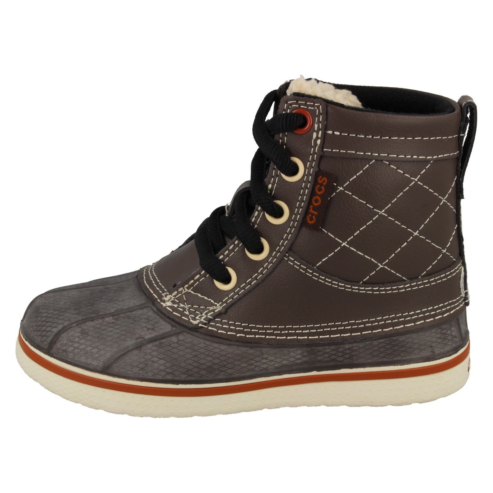 croc lined boots