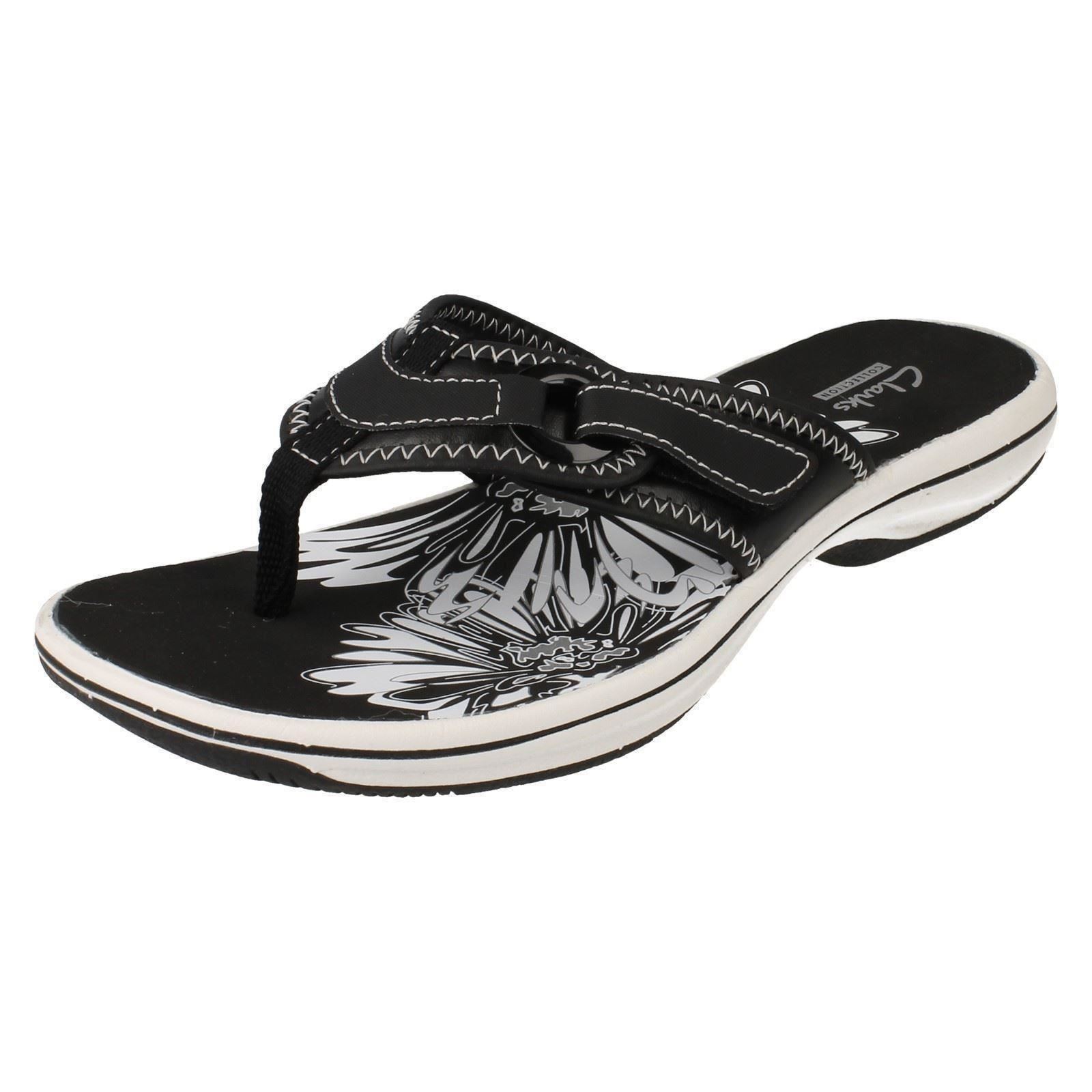 Ladies Clarks Flip Flops Label Brinkley Mila eBay