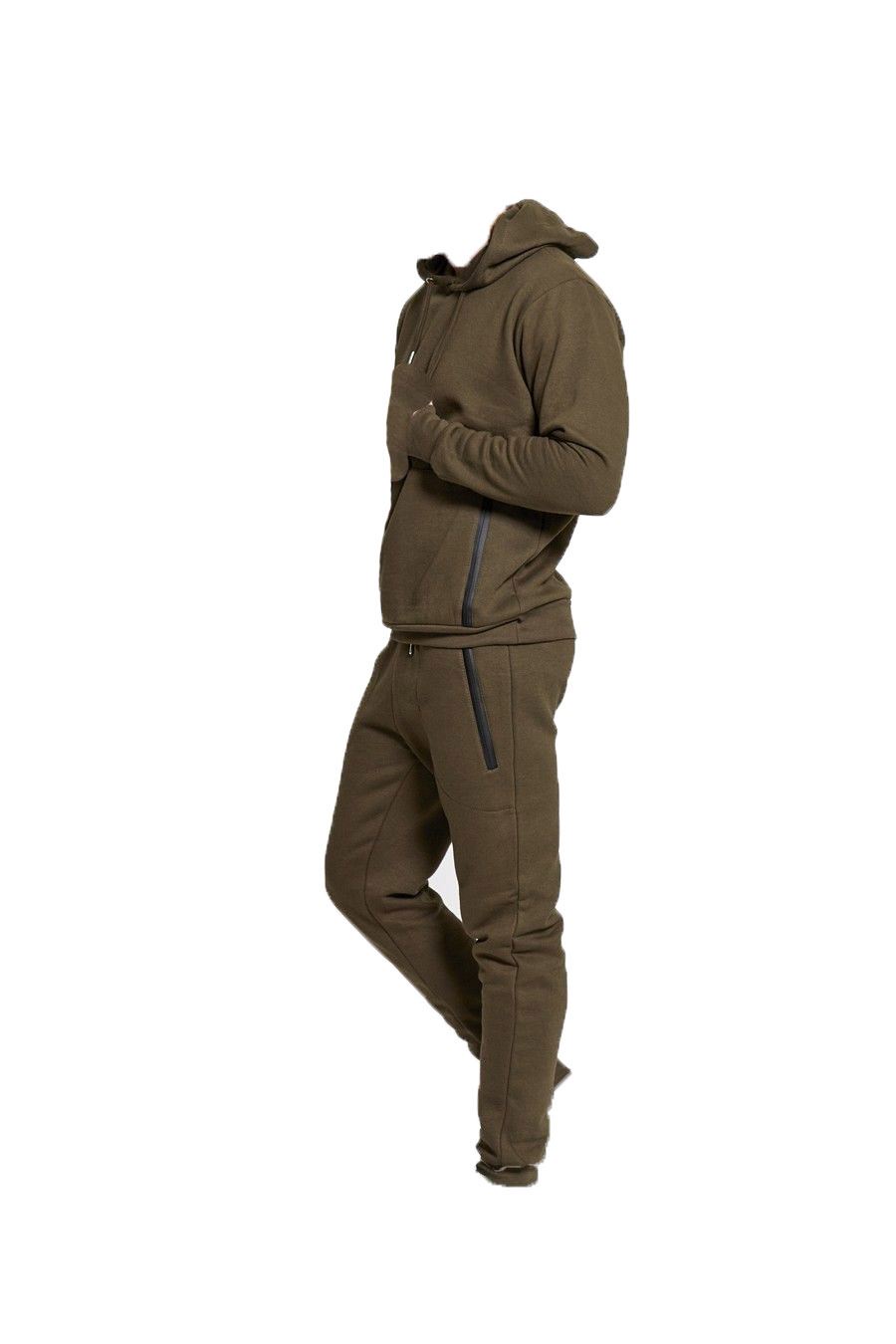 NEW Mens Hooded Sweat Top with Zipped Pocket /& Slim Fit Jog Track Pants S M L XL